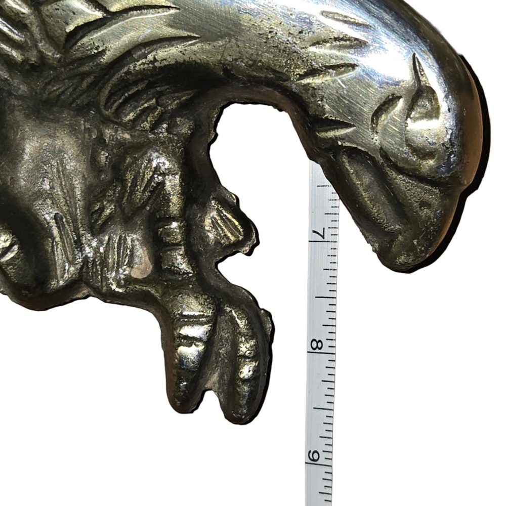 MBC Cast Brass VTG MCM Eagle In Flight Wall Plaque 26" Gold Japan 1013 Hunting - Picture 11 of 11